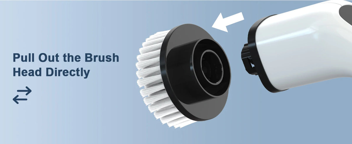 Electric Rotating Cleaning Brush, Cordless Home Cleaning Brush, 3 Adjustable Sizes, Suitable for Bathroom, Shower, Bathtub, Etc.
