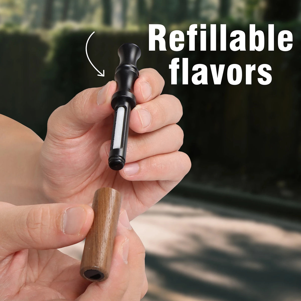 Quit Smoking Premium Nicotine-Free Aromatherapy Inhaler Stick with Custom Logo -Natural Wooden Aromatherapy Inhaler