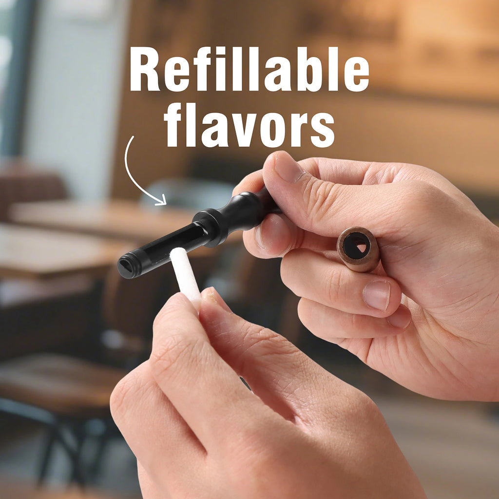 Quit Smoking Premium Nicotine-Free Aromatherapy Inhaler Stick with Custom Logo -Natural Wooden Aromatherapy Inhaler