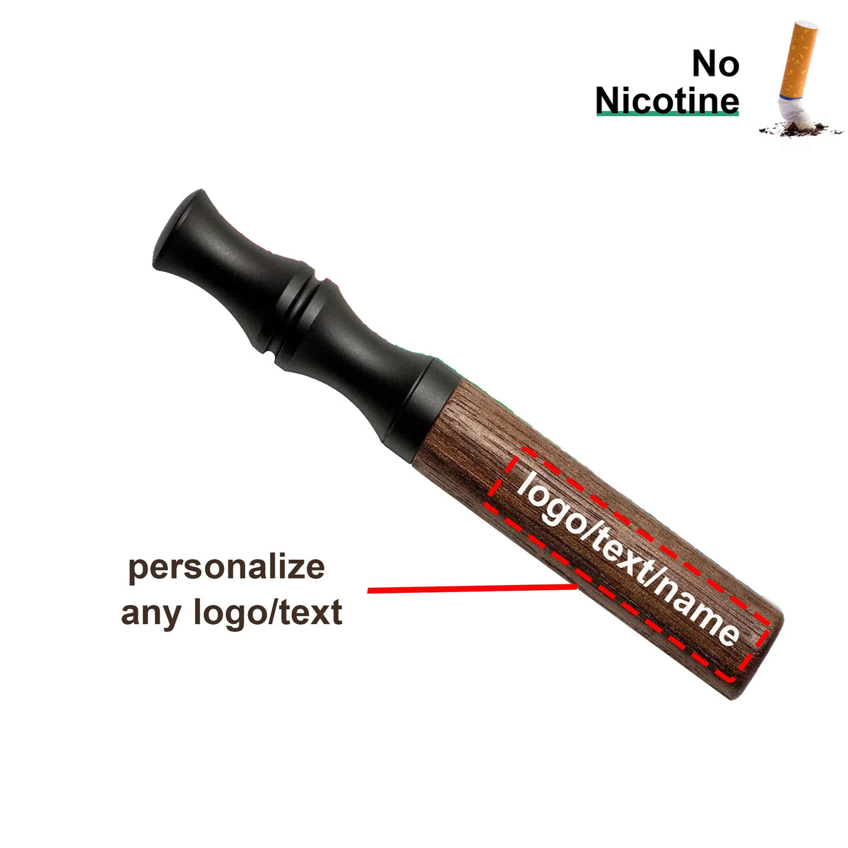 Quit Smoking Premium Nicotine-Free Aromatherapy Inhaler Stick with Custom Logo -Natural Wooden Aromatherapy Inhaler